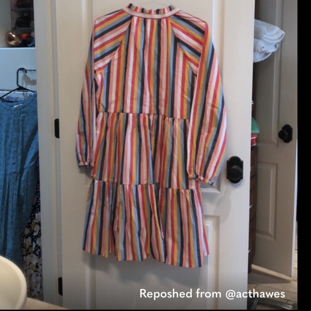 J. Crew Tiered Cotton Dress (M-tall)